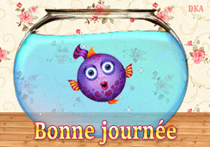Gif animé bonne journée poisson